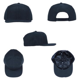 Grassroots California - Touch of Class Black Snapback, Pro Fit, Square Brim, Satin Lining, Embroidered Design, Snapback Enclosure, 100% Cotton, Designed Interior, Limited Edition (S/M)