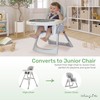 Dream On Me Portable 2-in-1 Tabletalk High Chair, Convertible Compact