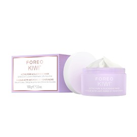 FOREO KIWI Mascarilla facial activa, 100 g - Quita puntos negros - De arcilla y aceite de jojoba hidratante - Reductor de poros - Purificante y détox - Vegana y cruelty-free - Para todo tipo de pieles