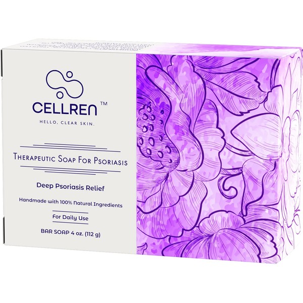 CellRen Psoriasis Soap Bar. Natural Relief for Psoriasis. Extra Skin-Calming