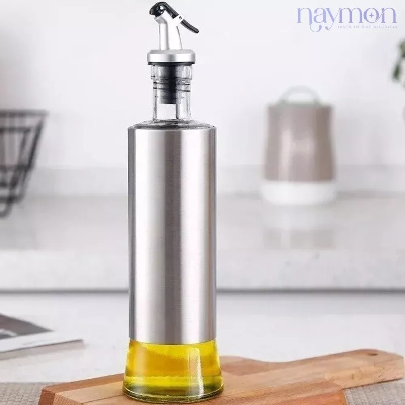 Naymon Botella Dispensador Aceite Vinagre Rociador Acero Inoxidable