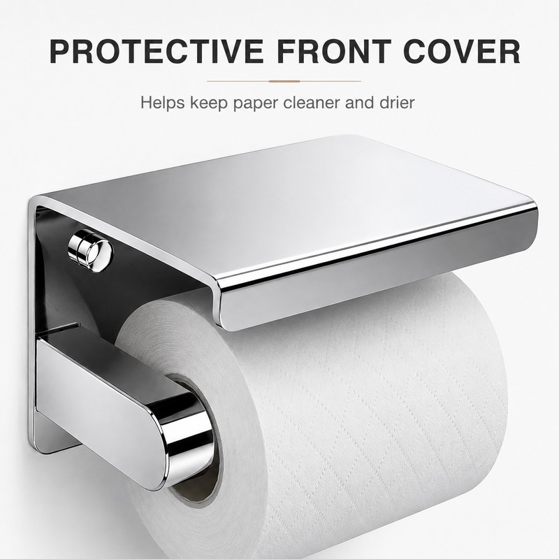 Stainless Steel Paper Towel Holder for Kitchen – Wall-Mounted Roll