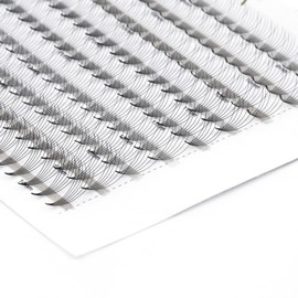 EMEDA Prefabricated Volume Fan 6D Eyelash Extension, 9 Lines, D Curl lashes, Volume Eyelashes, 0.07 mm, 9 mm - 14 mm Mix Length, Prefabricated Volume Lash Extensions, 6D Cluster Eyelashes (6D D 0.07