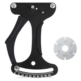mizikuu Spoke Tension Meter, Bicycle Spokes Tension Meter Calibration Tool with Specification Brake Calipers Bicycle Spoke Tensioner Adjustment Tool Accurately for Variety of Spokes, Black