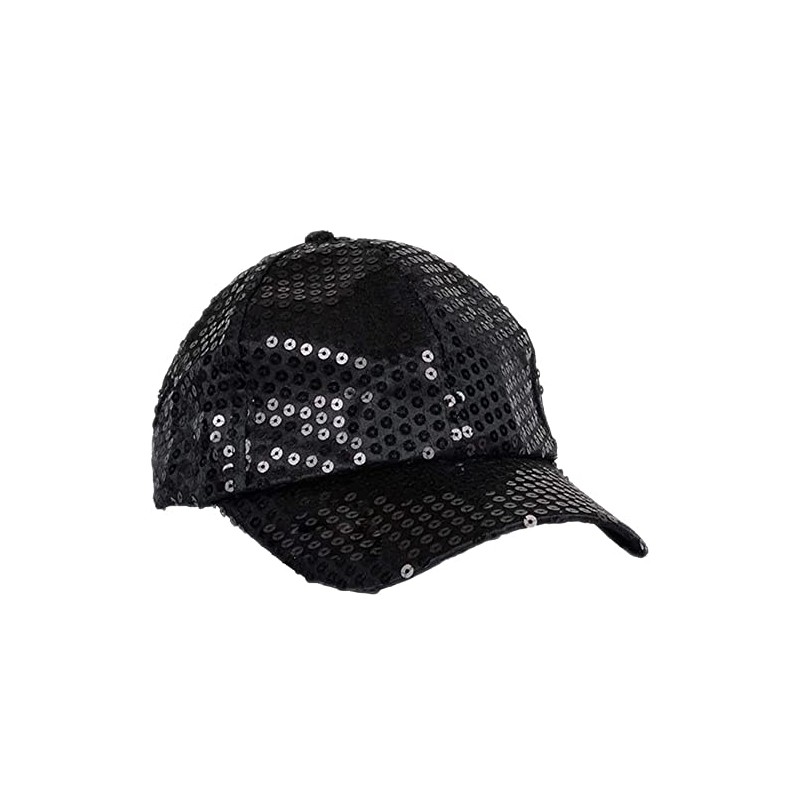 sowest Sequin Baseball Cap Black