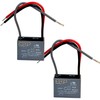 HQRP 2-Pack Ceiling Fan Capacitor CBB61 1uf+2uf 3-Wire Plus HQRP