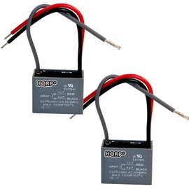 HQRP 2-Pack Ceiling Fan Capacitor CBB61 1uf+2uf 3-Wire Plus HQRP Coaster
