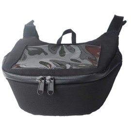 JAM'S GOLD Motorcycle Handlebar Bag scooter pouch (Black)