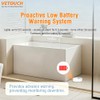 Water Leak Detector with Loud Alarm & LED Flash -