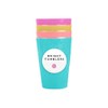 LR Supplies 4 Plastic Tumblers Reusable Beaker Cup Travel Camp