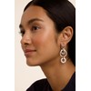 Ted Baker Huliet Multi Hoop Drop Earrings For Women (Silver)