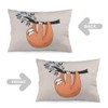 Cute Sloth Throw Pillow Cover Queen Size Set of 2,Cartoon