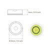 Kozelo 4pcs Small Circular Bubble Spirit Levels - [10mm Diameter