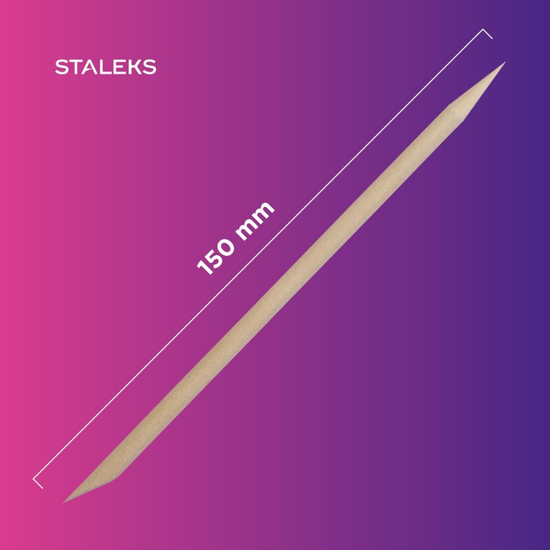 STALEKS PRO EXPERT Wooden Orange Sticks (10 Pcs) – 150mm