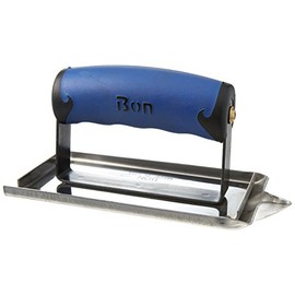 Bon 22-434 6-Inch by 3-Inch Universal Concrete Groover, 1/2-Inch Deep by 1/2-Inch Radius, Comfort Grip Handle, Stainless Steel