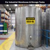 Anobell Caution Used Oil Labels - 20 Pack 7"x5" Adhesive