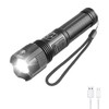 PROFORUS Tactical Flashlight - USB Rechargeable, 6000 Lumen XHP70.2 LED,
