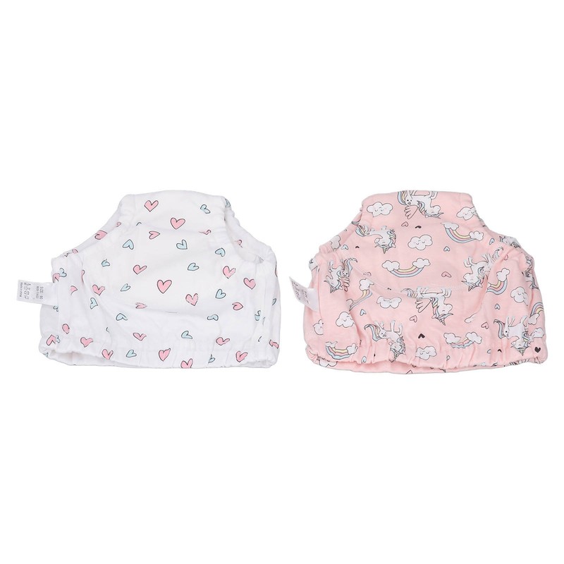 2 Pcs Toddler Training Pant Cotton Strong Absorbent Washable Reusable