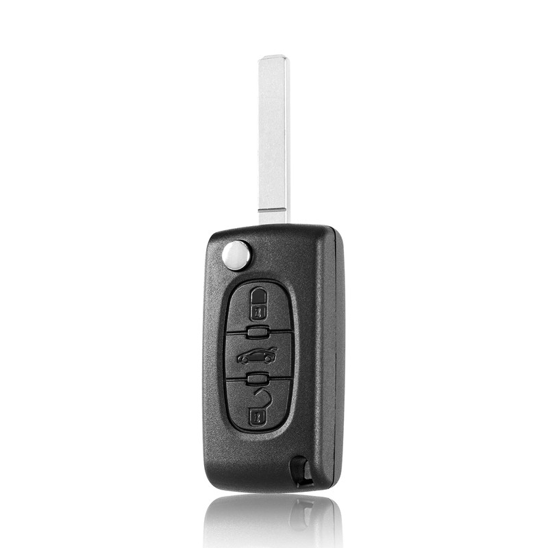 3-Button Remote Control Type Blade Case for Peugeot 207 308