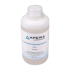 Apera Instruments Electrode Cleaning Solution 8oz. Bottle for pH/ORP/Conductivity Probe Cleaning