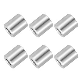 PATIKIL 6 Pcs Stainless Steel Spacers, 5mm ID x 10mm OD x 12mm Height 304 Stainless Steel Bushing Screw Standoff Unthreaded Round Spacer for 3/16"M5 Screws Bolts Nuts