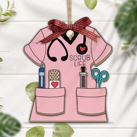 Nurse Christmas Ornament 2024, Unique Gift for Nurses,Gifts for Coworkers, Nurse Christmas Ornament, Friends Christmas Ornaments, White Elephant Gifts for Adults, for Women