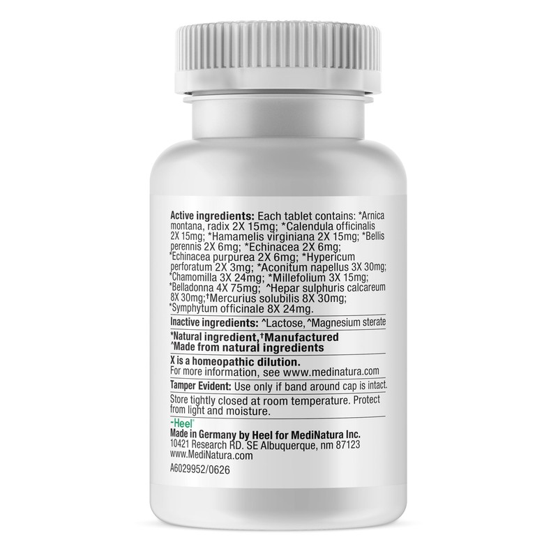 MediNatura Traumeel Arnica +13 Active Ingredients, 100 Tablets