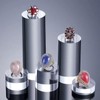 Mcoser Acrylic Cylinder Display Stand 3*5CM Clear Solid Acrylic Display