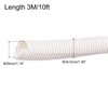 sourcing map Split Wire Loom Tubing PE Corrugated Pipe Conduit