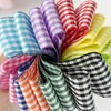 PQZKLDP Royal Blue and White Gingham Ribbon 1 inch Plaid