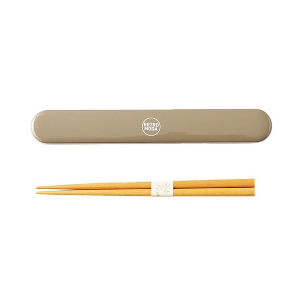 Takenaka Chopsticks Retro Moda Retro Moda Chopsticks Case Set, Gray,