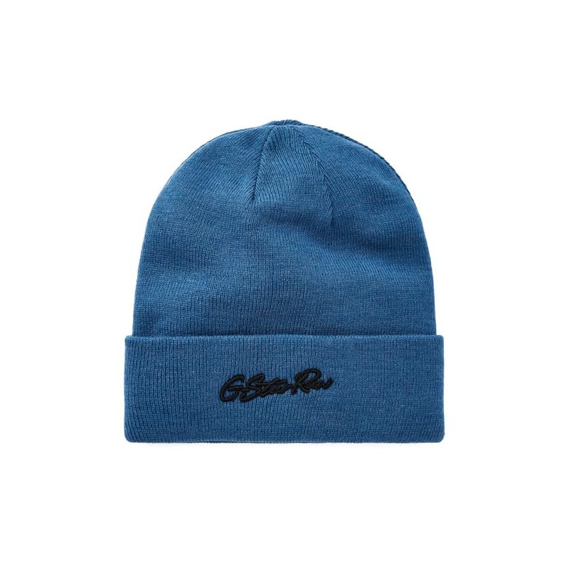 G-STAR RAW Men's Effo Aw Long Beanie hat, Blue (Retro