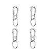 aoozleny 4pcs Keychain Clip Key Ring, Metal Carabiner Clips Keyring