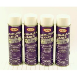 Claire Lot of 4 Claire Germicidal Antibacterial Cleaner & Deodorizer 19oz Aerosol Cans