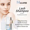 MULAFEE Eyelash Extension Cleanser, Lash Extension Shampoo Kit, Oils, Paraben