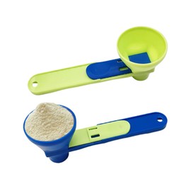 Scoop Spoon, Pack of 2 Protein Powder Measuring Spoons, Dosing Spoon, Funnel Scooper, Powder Scooper, Protein Powder, Funnel Scoop, Leak-Proof, Easy to Clean