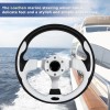 KTERCT Black & White Marine Boat Steering Wheel Keyway 3