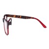 Eyekepper Readers Square Large Lenses Spring-Hinges Reading Glasses Women Tortoise/Red