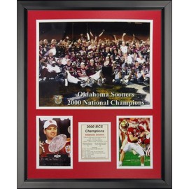 Legends Never Die 2000 Oklahoma Sooners National Champions Framed Photo Collage, 16" x 20"