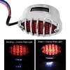 FATECIM Motorcycle Custom Oval-shaped LED Tail Light Cat Eye Rear