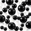 Black Floating Beads | 150PCS Black Pearls Bead for Centerpieces