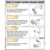 Replacement for Moen Shower Trim Kit, Dual Shower Faucet Combo