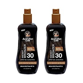 Australian Gold Spf#30 Spray Gel With Bronzer 8 Ounce (237ml) (2 Pack)