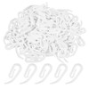 Tadipri Curtain Hooks Made of Plastic, 50 Pieces Universal Curtain