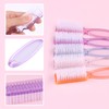 Pack of 5 Nail Brushes with Long Handle, Professional Nail