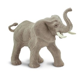 Safari Ltd. African Elephant Figurine - Detailed 6.25" Plastic Model Figure - Educational Toy for Boys, Girls & Kids Ages 3+