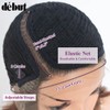 DÉBUT C Part Short Bob Lace Front Wigs Ombre Dark