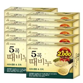 Mugunghwa 무궁화 오곡 때비누 90g x 10개 Mugunghwa Five-Grain Soap 90g x 10 pieces