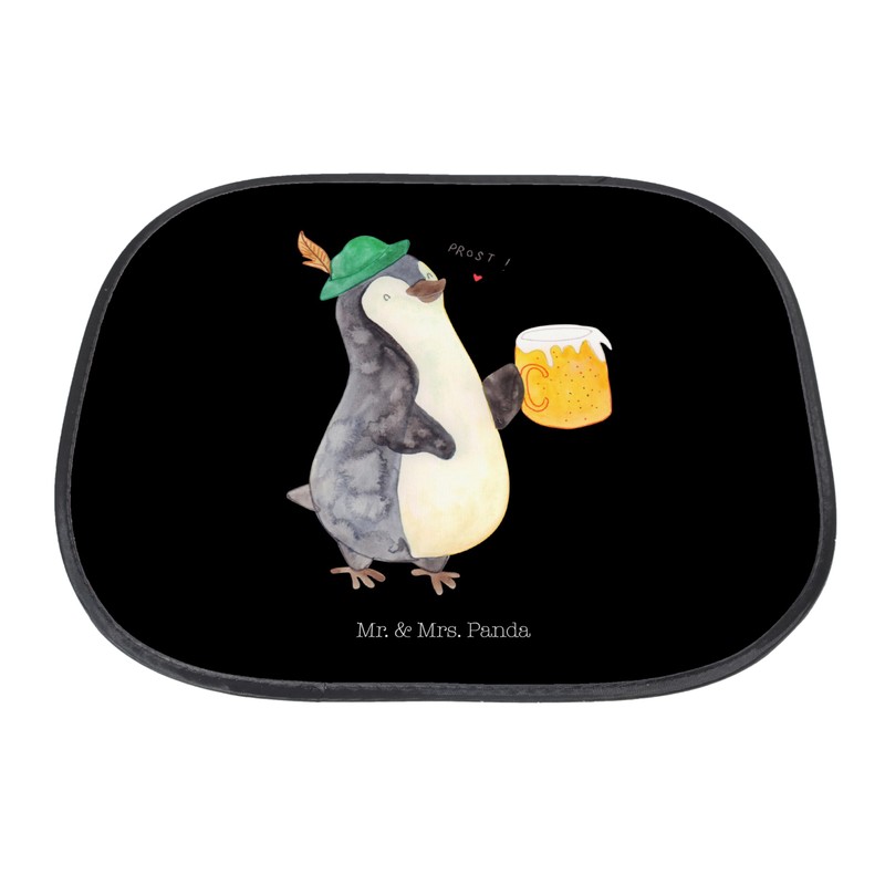 Mr. & Mrs. Panda Auto Sonnenschutz Pinguin Bier - Geschenk,