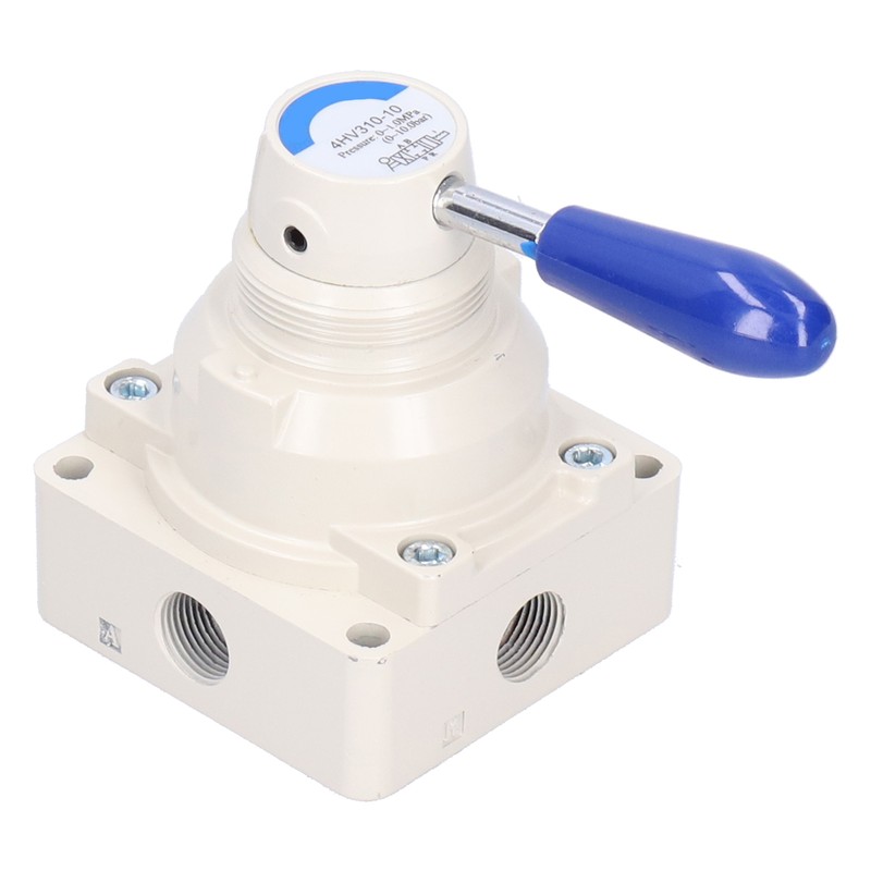 Air Hand Valve Pneumatic Rotary Lever Flow Control 3 Position